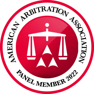 American Arbitration Association Panel Member 2022